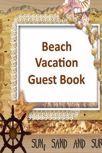 Beach Vacation Guest Book