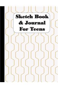Sketch Book & Journal For Teens