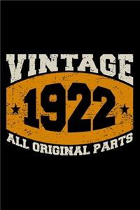 Vintage 1922 All Original Parts