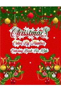 Christmas Color By Number Coloring Book For Kids