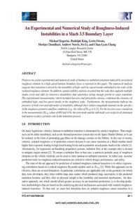 An Experimental and Numerical Study of Roughness-Induced Instabilities in a Mach 3.5 Boundary Layer