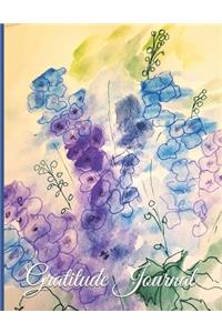 Gratitude Journal - Watercolor Painting of Bluebells
