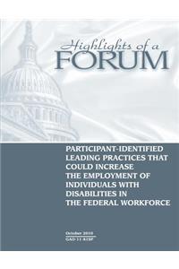 Participant-identified leading practices that could increase the employment of individuals with disabilities in the federal workforce~.