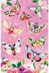 Bullet Journal for Nature Lovers Butterflies and Moths in Flowers