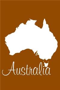 Australia - Ginger Lined Notebook with Margins