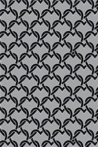 Journal Notebook Chained Hearts Pattern 17