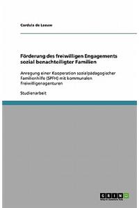 Förderung des freiwilligen Engagements sozial benachteiligter Familien
