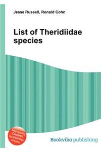 List of Theridiidae Species