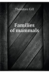 Families of mammals