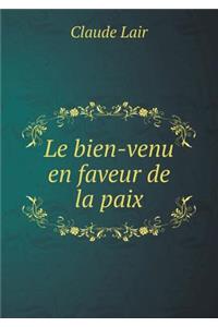 Le Bien-Venu En Faveur de la Paix