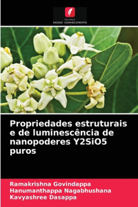 Propriedades estruturais e de luminescência de nanopoderes Y2SiO5 puros