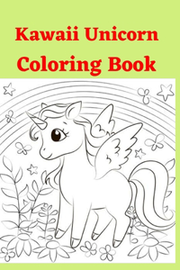 Kawaii Unicorn Coloring Book