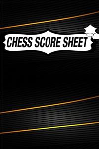 Chess Score Sheet