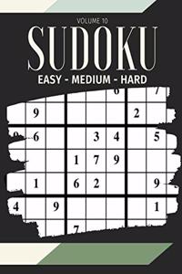 Sudoku Easy Medium Hard Volume 10