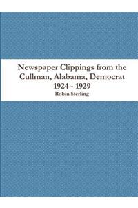 Newspaper Clippings from the Cullman, Alabama Democrat 1924 - 1929