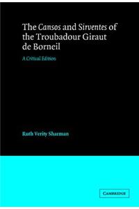 Cansos and Sirventes of the Troubadour, Giraut de Borneil