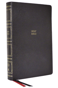 Kjv, Paragraph-Style Large Print Thinline Bible, Genuine Leather, Black, Red Letter, Comfort Print