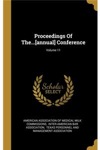 Proceedings Of The...[annual] Conference; Volume 11