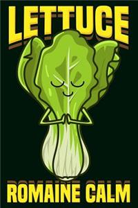 Yoga Notebook Lettuce Romaine Calm