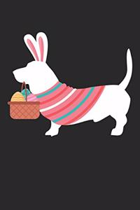 Basset Hound Notebook - Easter Gift for Basset Hound Lovers - Basset Hound Journal