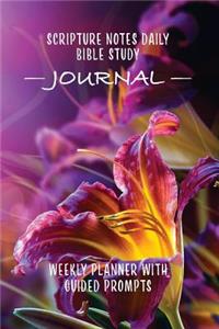 Scripture Notes Daily Bible Study Journal