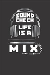 DJ Music Headphone Notebook Journal