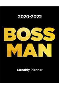 2020-2022 BOSS MAN Monthly Planner for Entrepreneurs and Business Men
