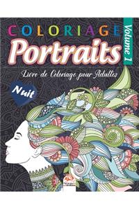 Coloriage Portraits 1 - Nuit