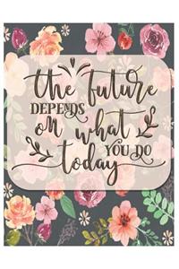 The Future - Oversized 8.5x11, 150 Page Lined Blank Journal Notebook