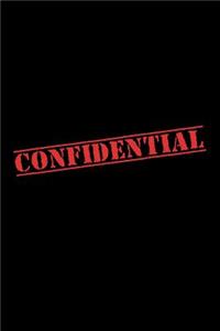 Confidential: Lined Composition Spy Notebook - Black and Red Classified Spy Journal - Blank Note Pad - Christmas, Easter, Birthday Gift for Boys Girls Teenagers W