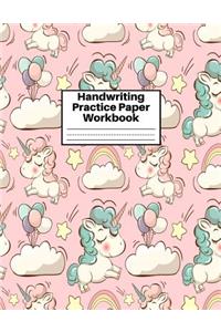Handwriting Practice Paper Workbook