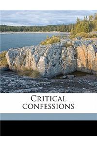 Critical Confessions