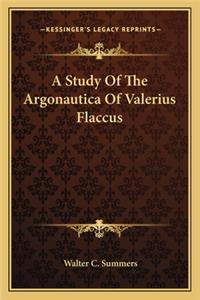 Study of the Argonautica of Valerius Flaccus