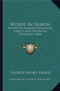 Words In Season