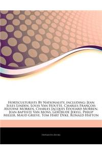 Articles on Horticulturists by Nationality, Including