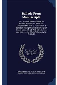 Ballads From Manuscripts