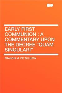 Early First Communion