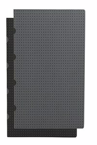 Black on Grey / Grey on Black Paper-Oh Cahier Circulo A4 Unlined