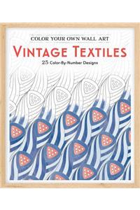 Color Your Own Wall Art Vintage Textiles