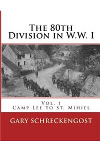 80th Division in W.W. I
