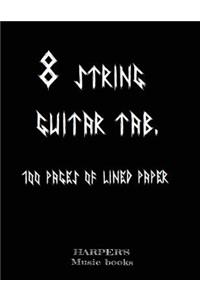 8 STRING GUITAR TAB music book