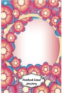 Sakura Pattern Design Notebook: Blank Lined Page Softcover Journal