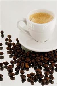 Coffee Beans and Frothy Coffee Journal