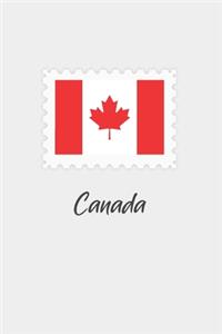 Canda flag minimalist notebook