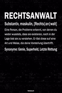 Rechtsanwalt Notizbuch