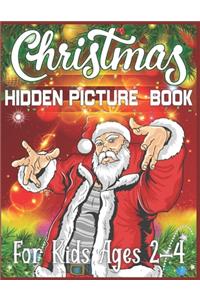 Christmas Hidden Picture Book For Kids Ages 2-4