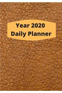 Year 2020 Fully Dated Monthly, Weekly And Daily Calender Planner