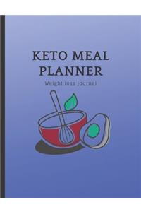 KETO MEAL PLANNER Weight loss journal