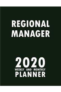 Regional Manager 2020 Weekly and Monthly Planner