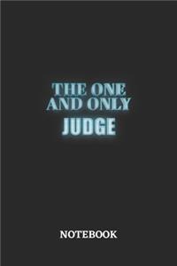 The One And Only Judge Notebook